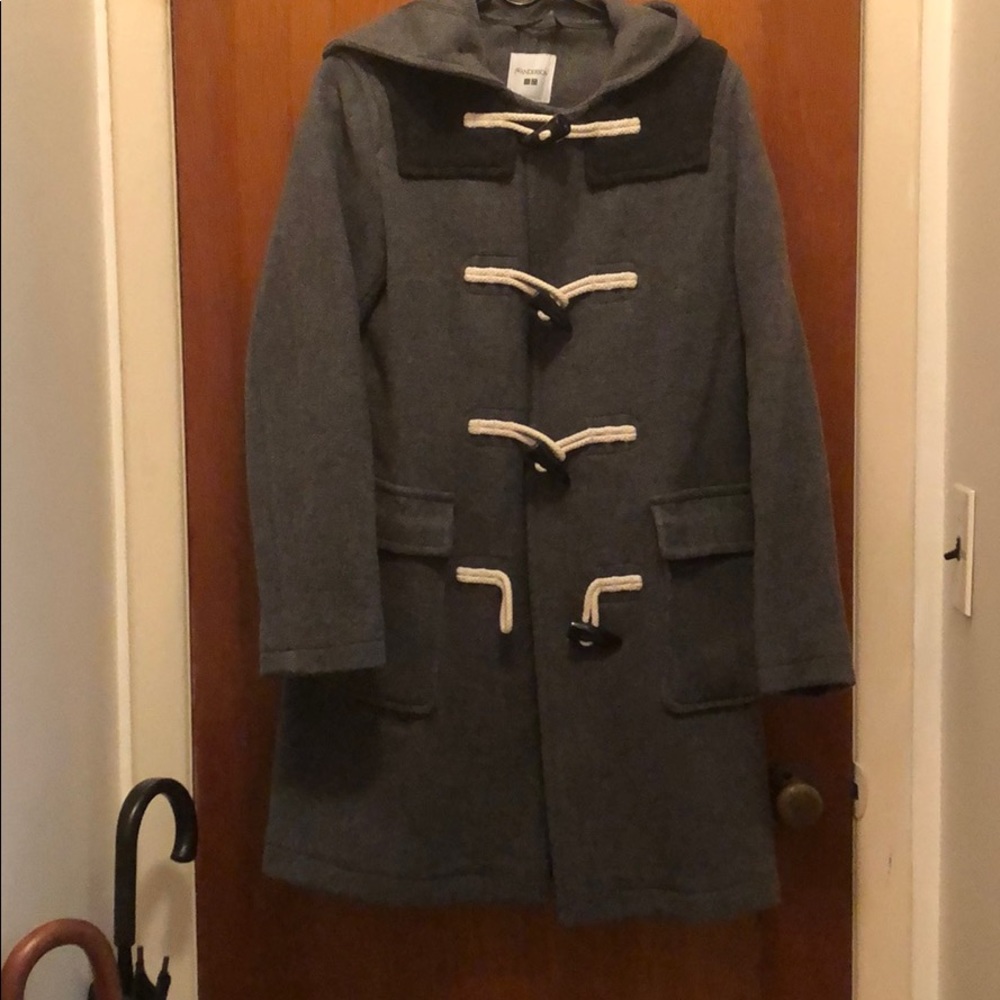 Uniqlo x JW Anderson grey duffle coat
